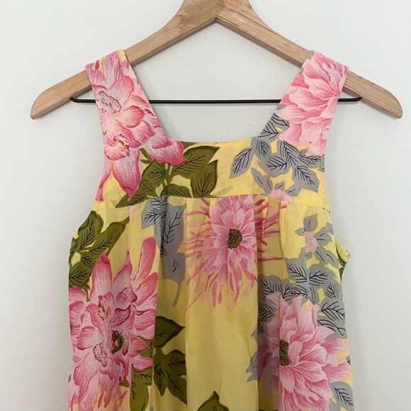 Soft Surroundings Maxi Floral Yellow Lace Dress - Picture 6 of 10